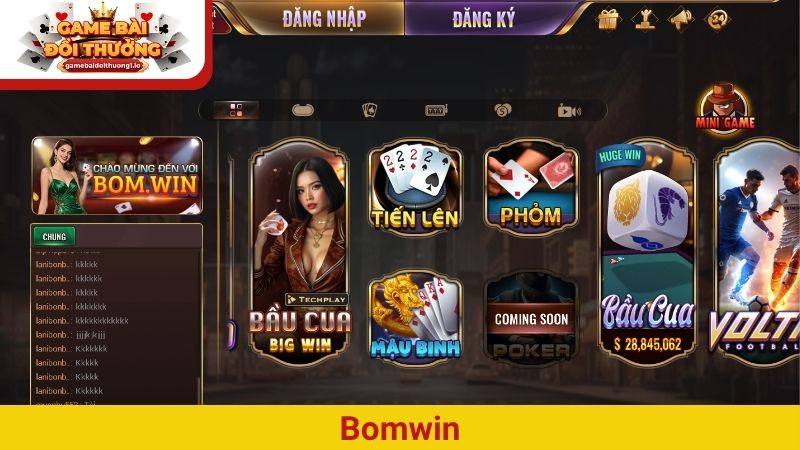 Bomwin – Chơi vui, thưởng nóng, dân chơi không thể bỏ qua